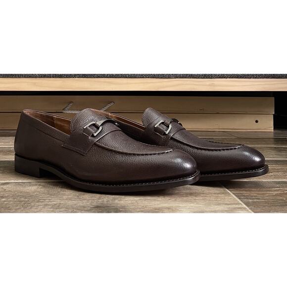 $525 NIB Allen Edmonds Leather Horsebit Loafers Brown Dress Shoes Slip On 11 D